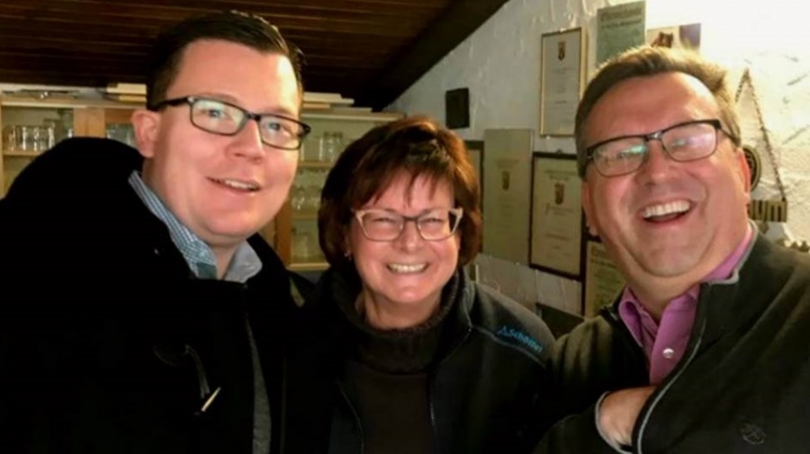 MdB Torbjörn Kartes mit Martina Hoffmann und Landrat Klemens Körner