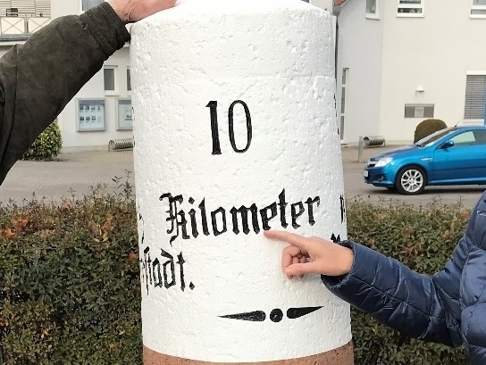 Historischer Kilometerstein, Hochdorf-Assenheim